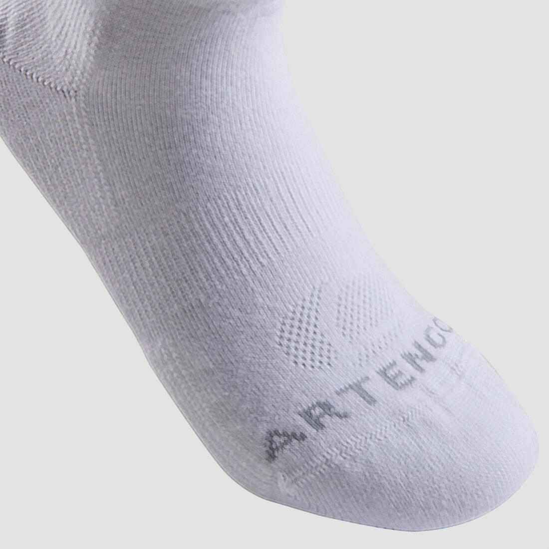 CHAUSSETTES DE SPORT ENFANT MI-HAUTES RS 160 BLANC MARINE LOT DE 3