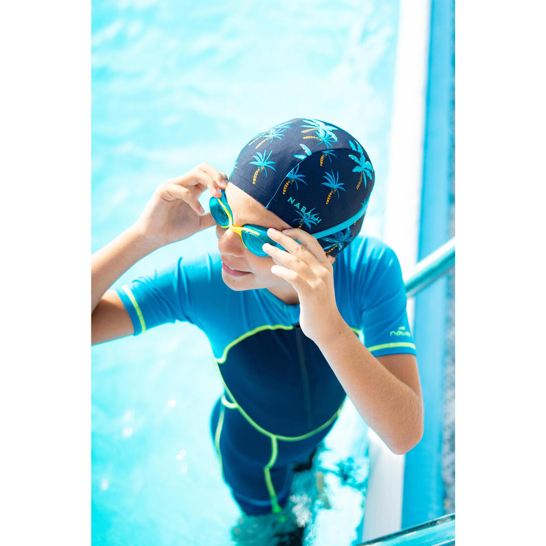 Combinaison Natation Garçon - Shorty Swim 100 - Bleu