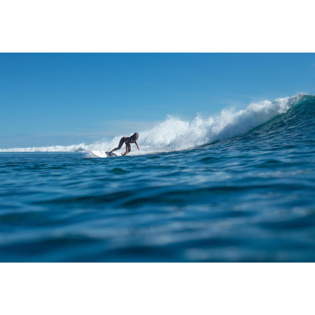 Haut de maillot de bain brassière de surf femme double réglage plat ELISE FOAMY