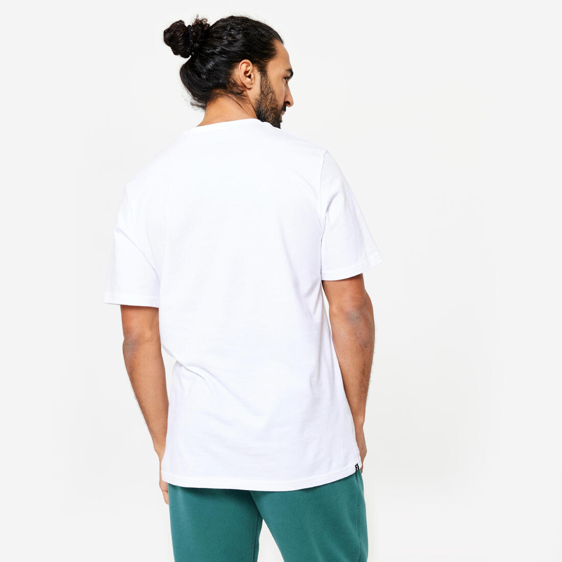 T-shirt fitness homme col rond manches courtes