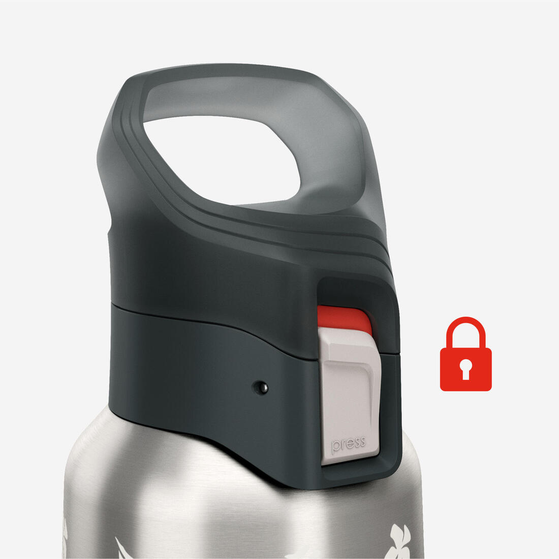 Gourde 900 isotherme inox 0,5L bouchon à ouverture rapide pour la randonnée