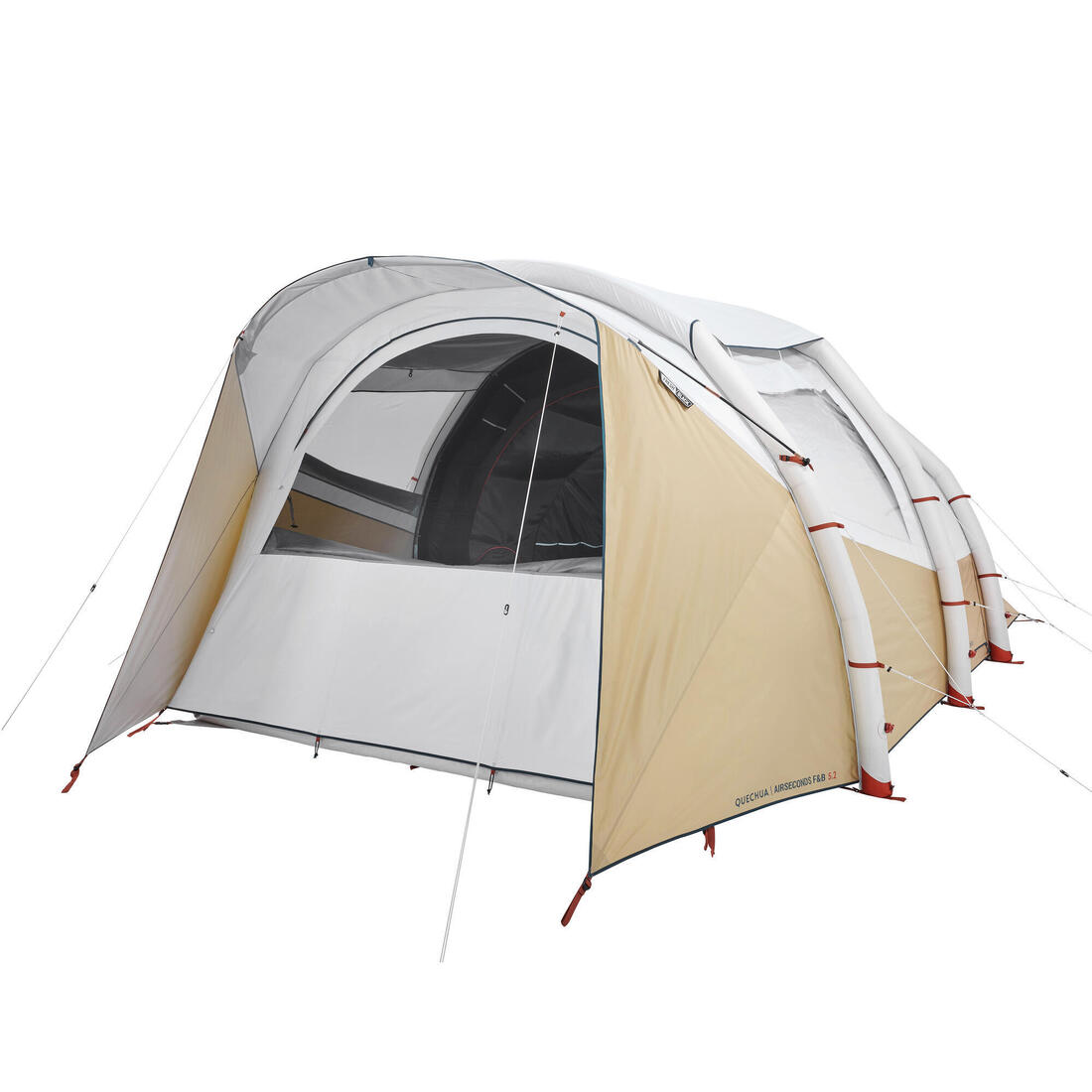 Tente de camping gonflable 5 places 2 chambres, Fresh & Black, Air Seconds 5.2