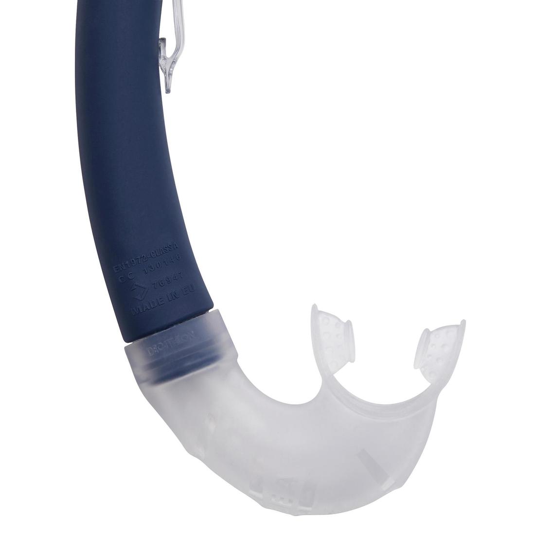 Tuba plongée - 500 souple bleu