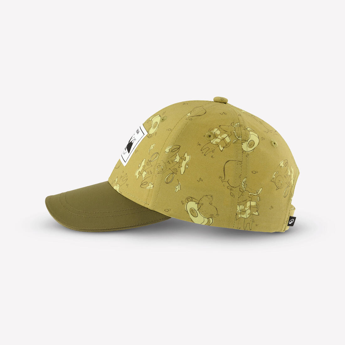 Casquette de randonnée enfant, MH100 kid beige bleue