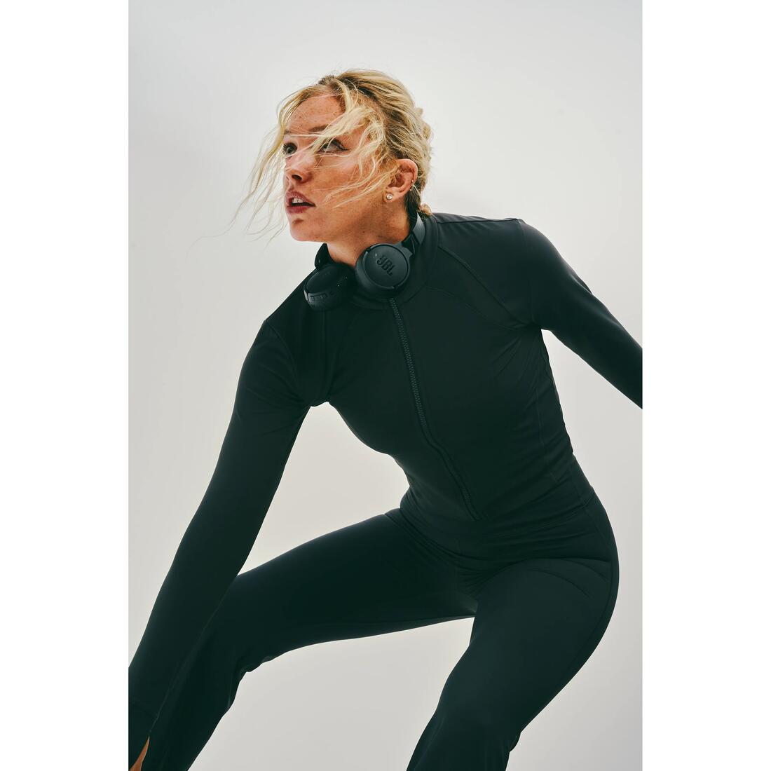 Veste de sport cintrée femme, Shape foncé