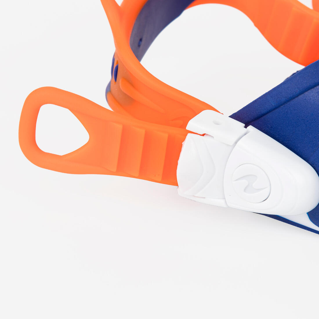 Palmes de snorkeling courtes à talons ouverts raglables - Zinger 2.0 bleu