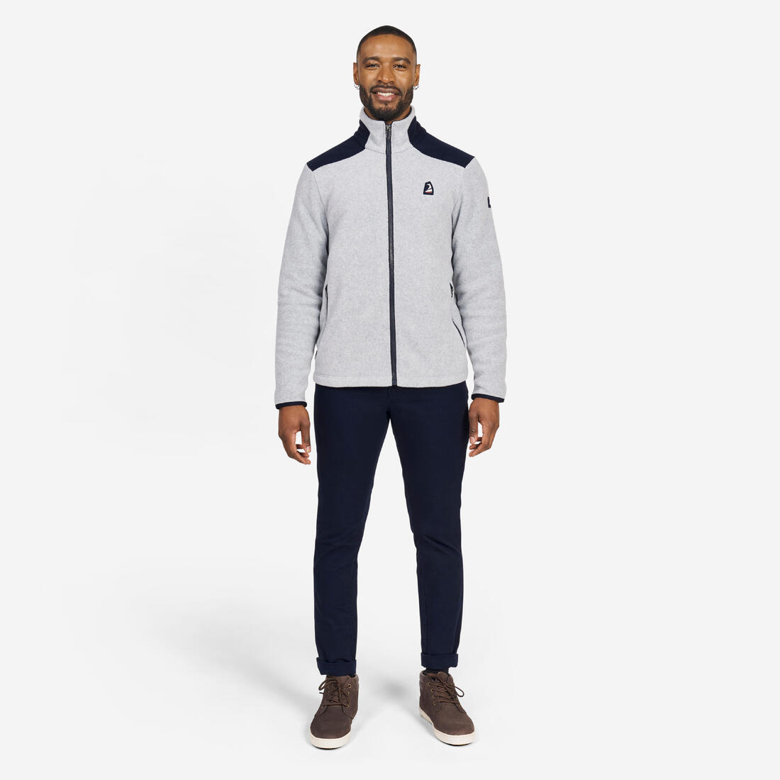 Polaire chaude de voile homme, 100 chiné