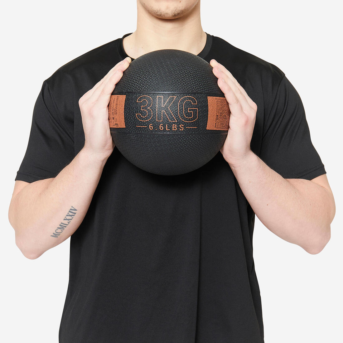 Medecine Ball 1kg caoutchouc