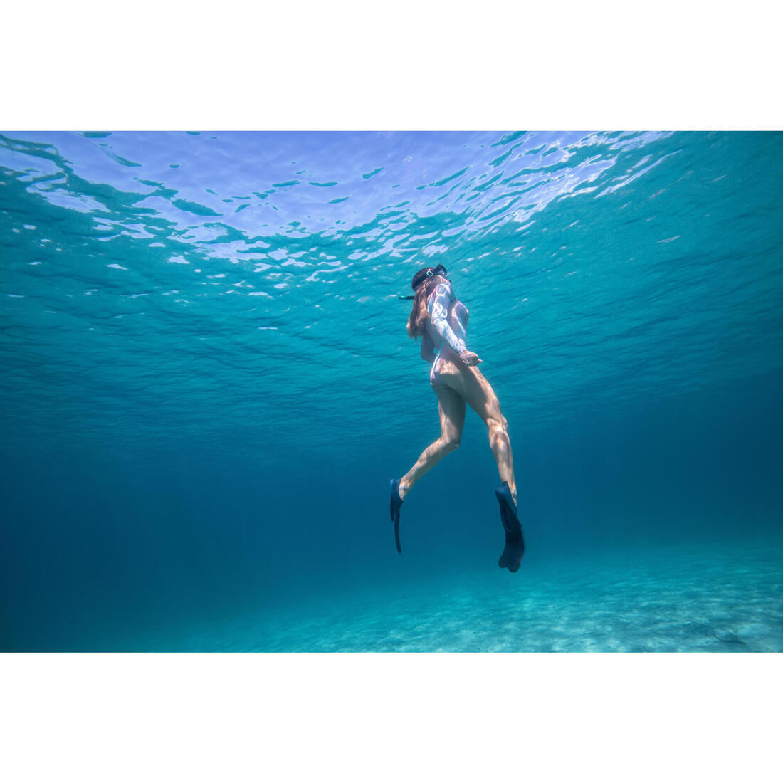 KIT de snorkeling adulte palmes masque tuba 100 Gris - Kit PMT 100 AD