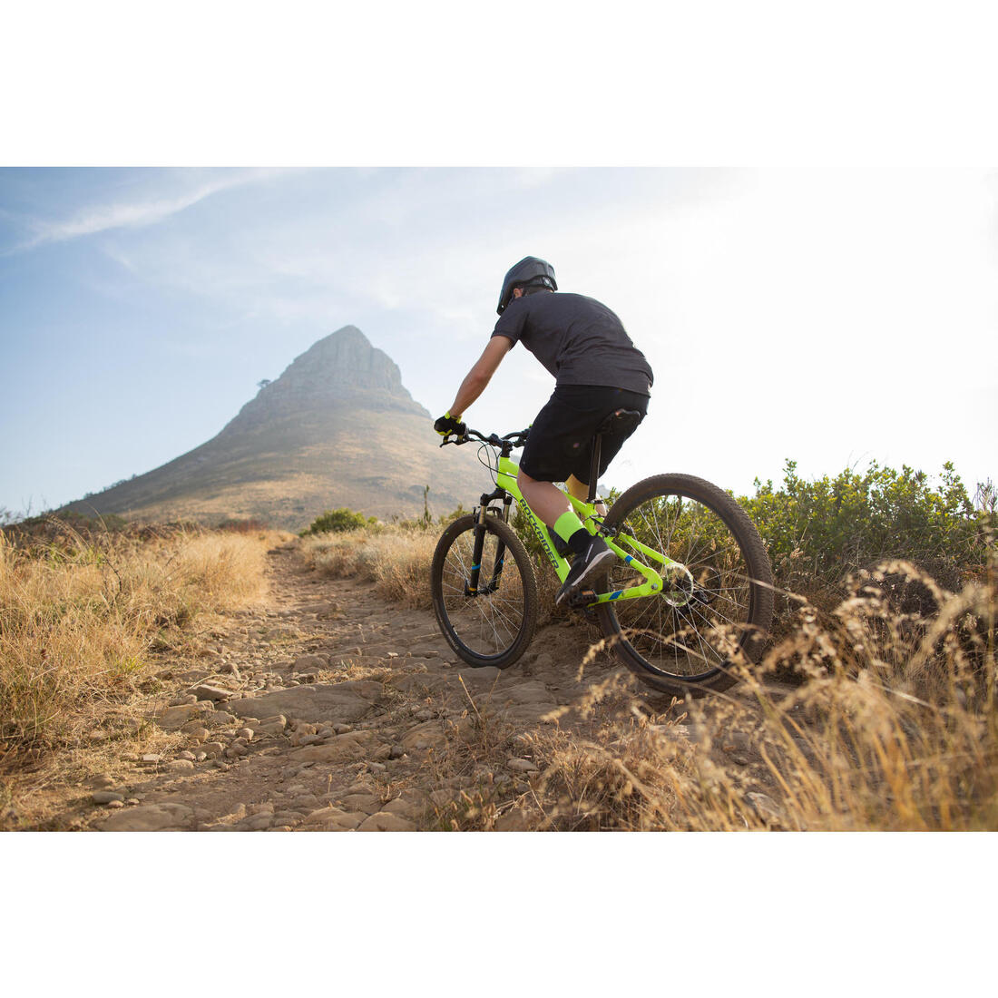 MAILLOT MANCHES COURTES VTT ST 100 HOMME BLEU