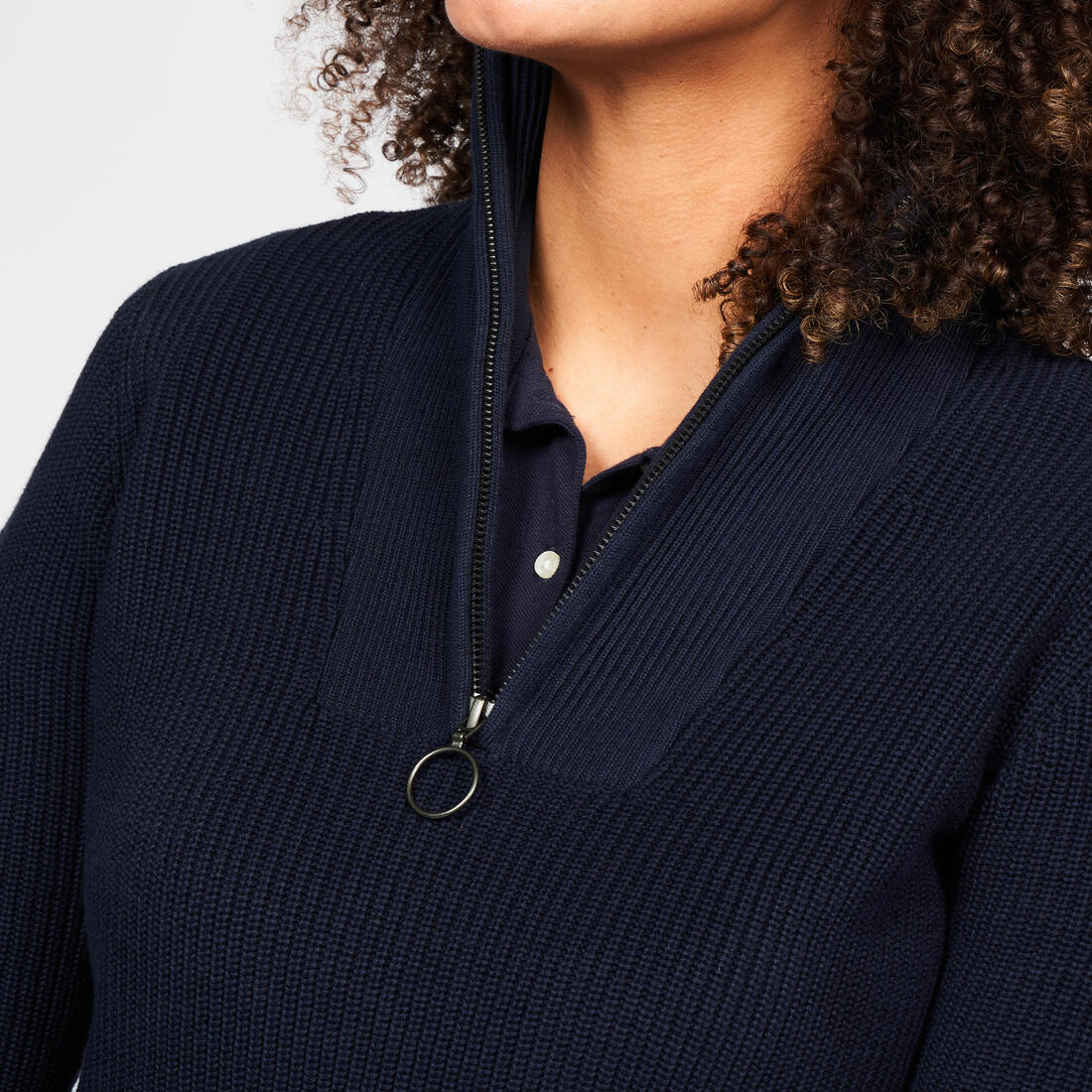 Pull golf 1/2 ZIP Femme - MW500