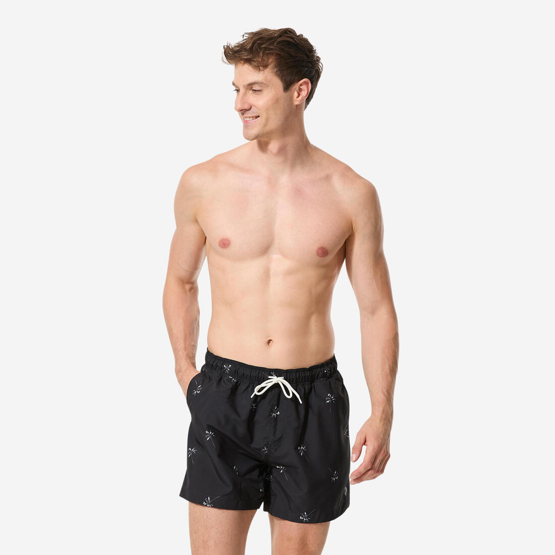 Boardshort surf short de bain court 15" homme, 100 Palmito