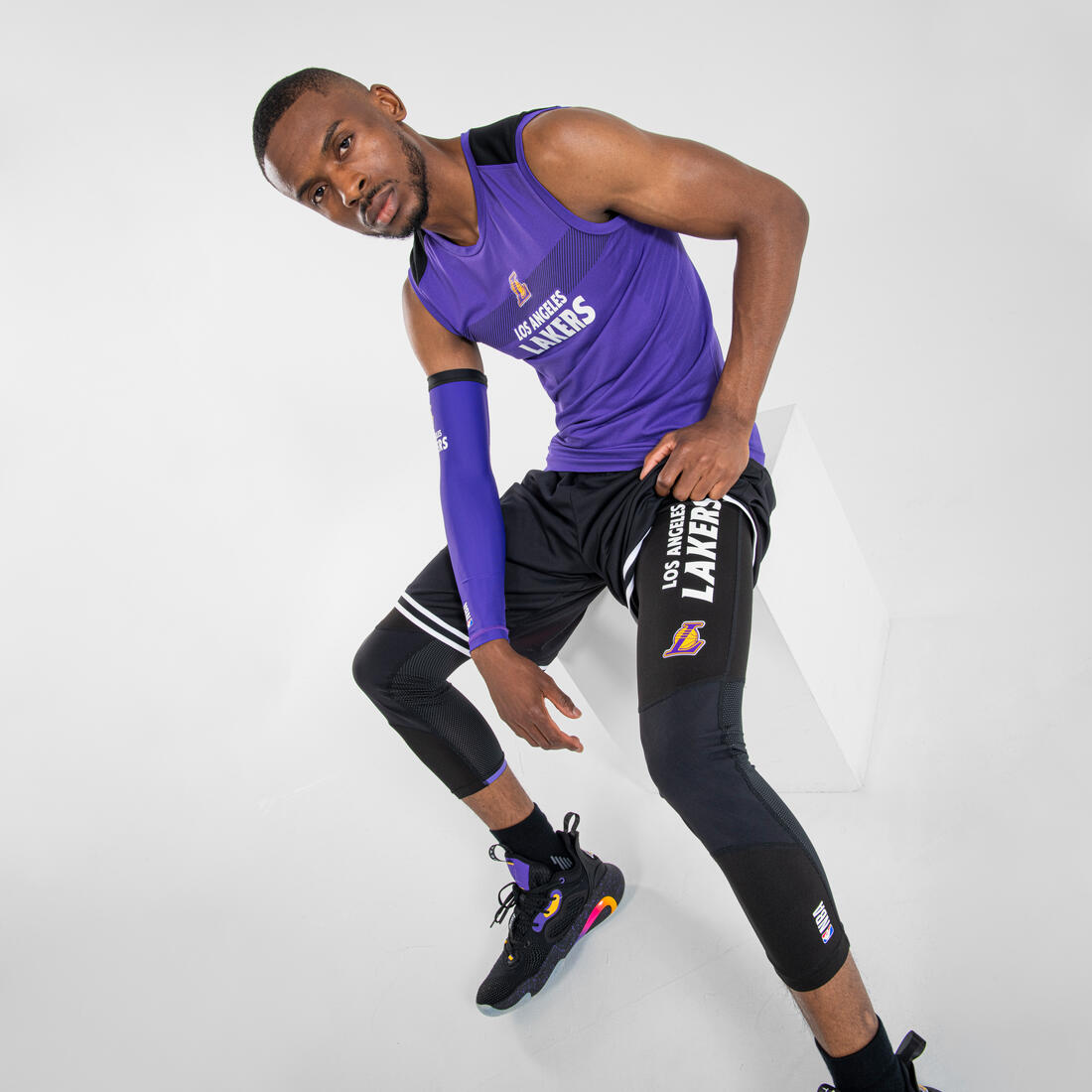 Legging basketball 3/4 nba los angeles lakers homme/femme - 500
