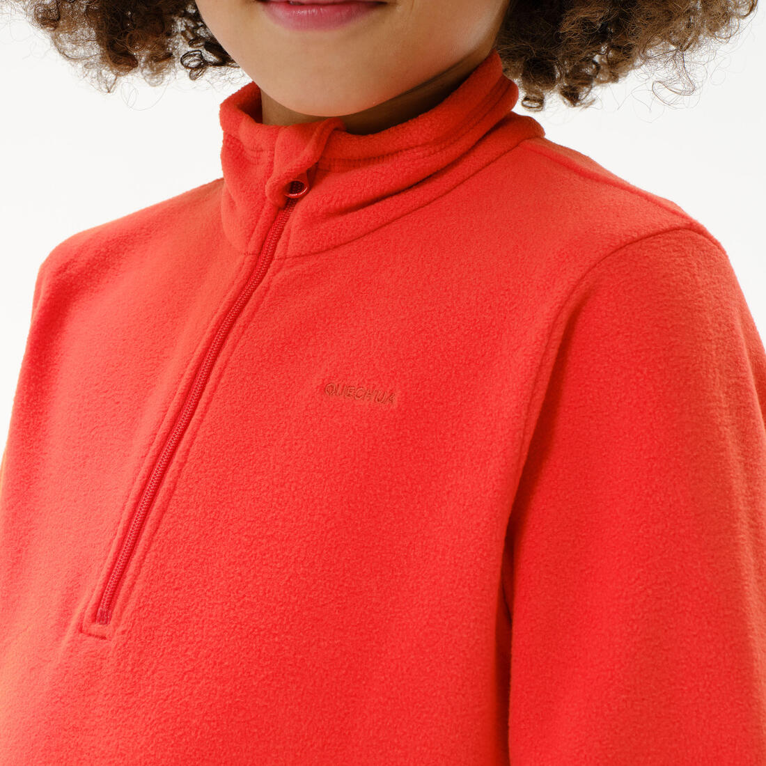 Polaire de randonnée enfant 7-15 ans, MH100 demi zip