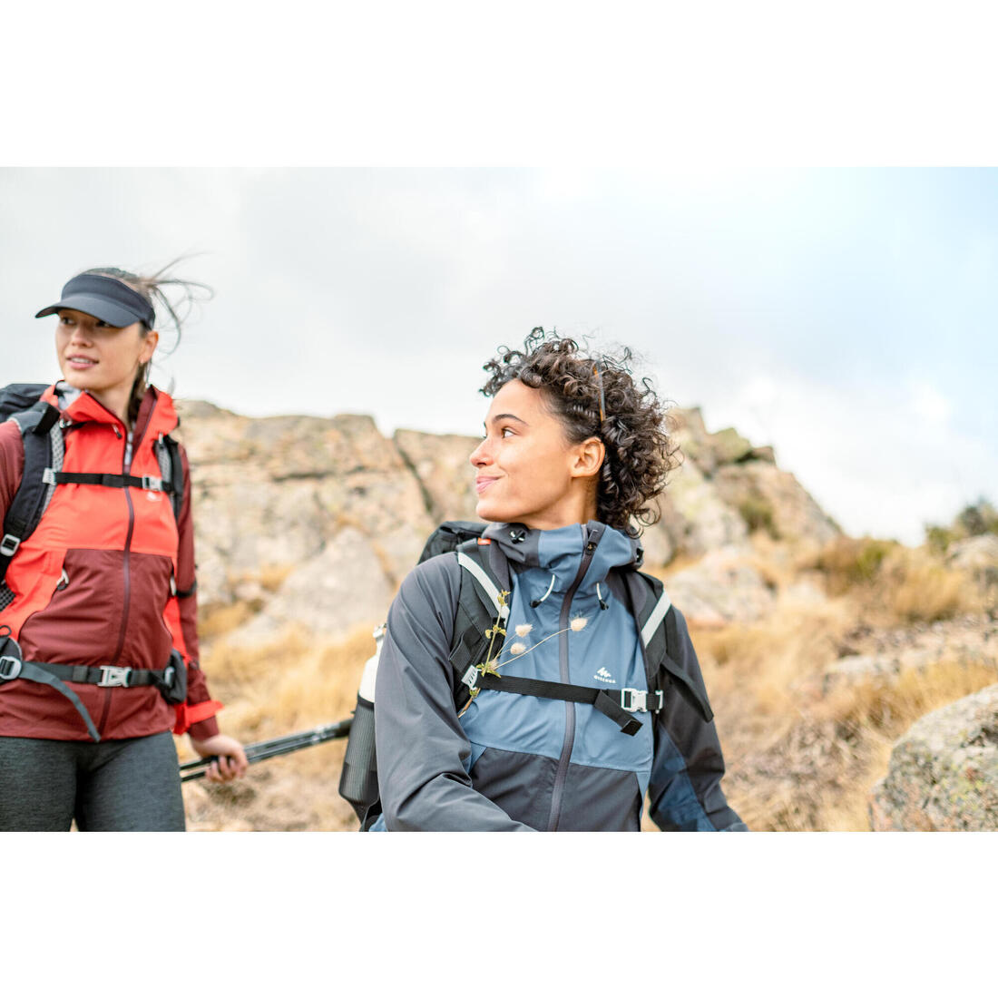 Veste imperméable de randonnée montagne - MH500 Femme