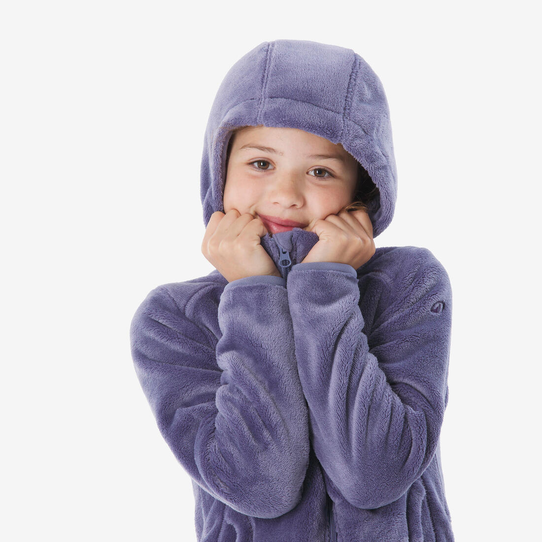 Veste polaire chaude de randonnée enfant 7-15 ans, NH500 zip