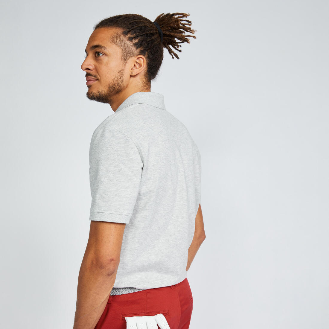 Polo de golf en coton polyester manches courtes homme, MW500