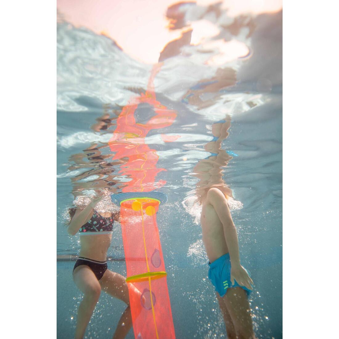 Jeu aquatique d'immersion tiball sac+ filet + 3 balles