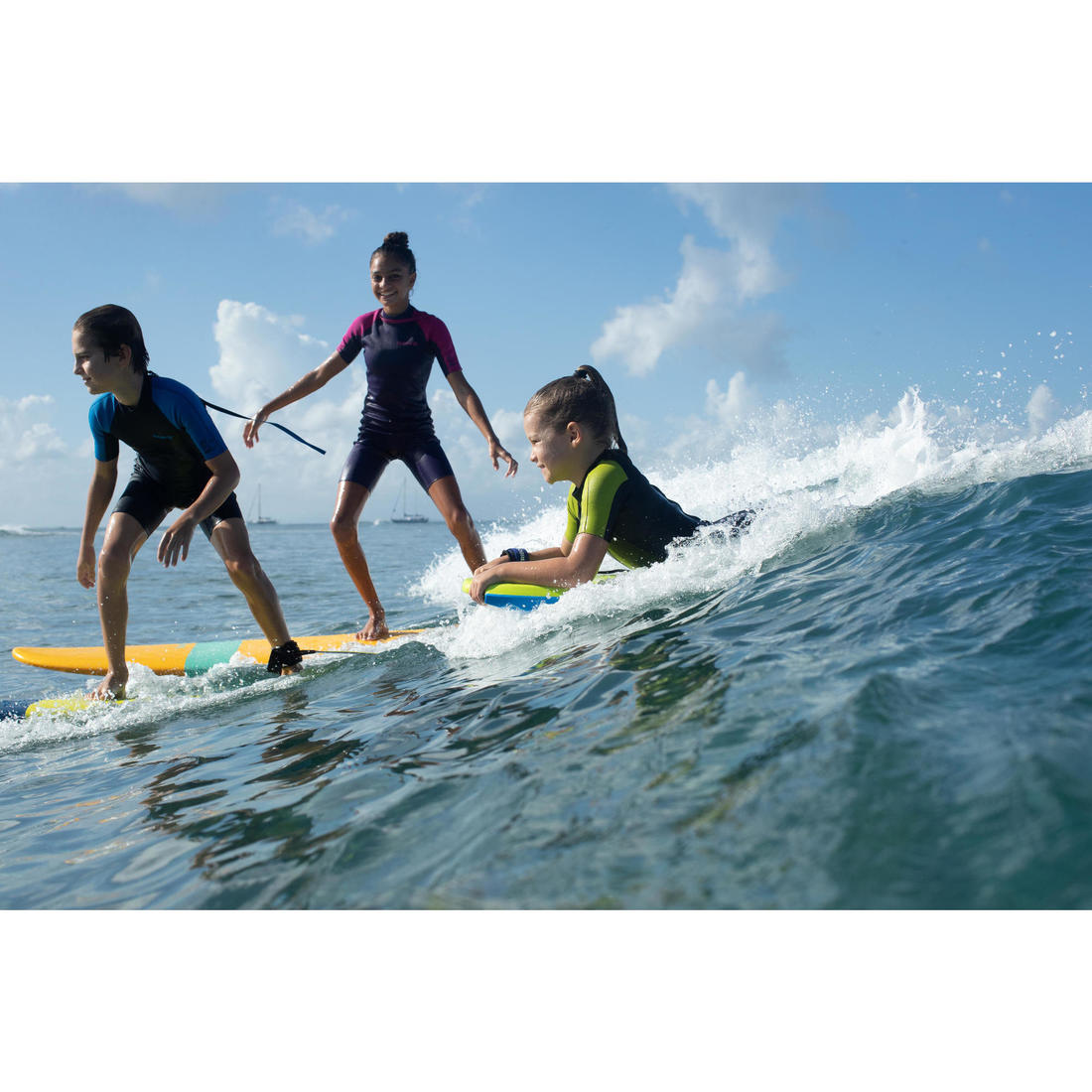 Combinaison Surf Shorty 100 Néoprène 1,5mm enfant