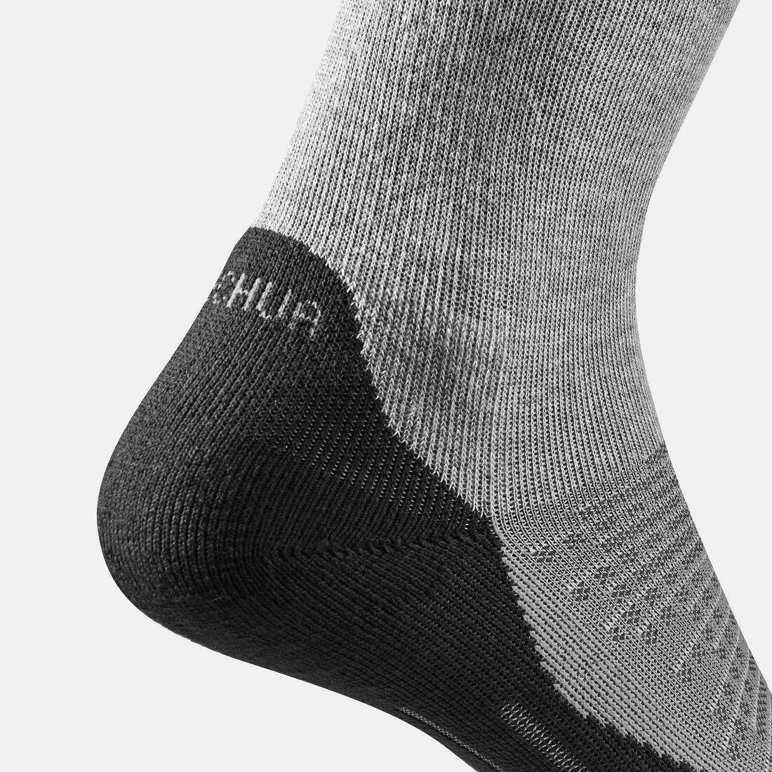 Chaussette Hike 100 High - Gris et - Lot de 2 paires