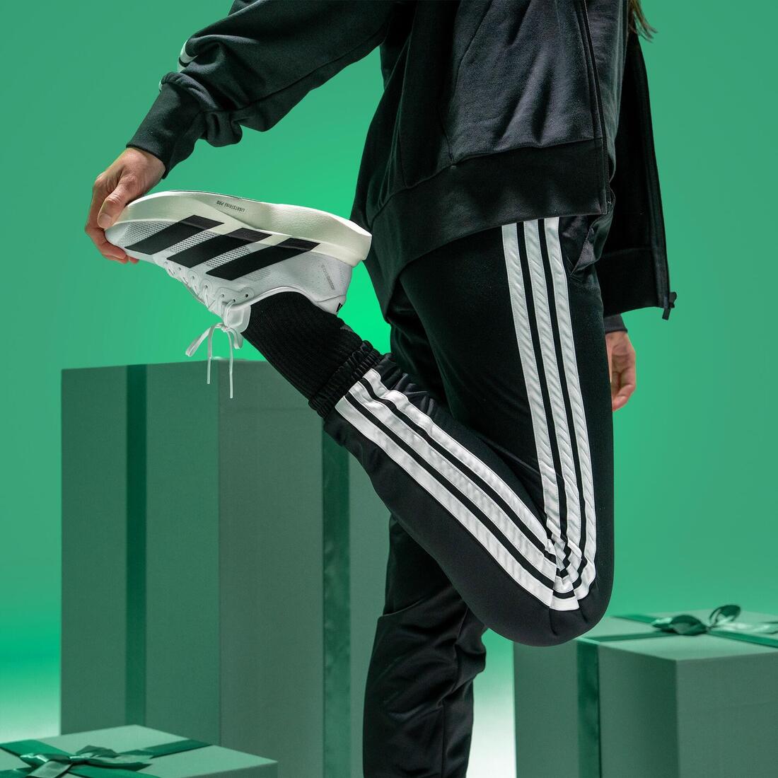 Chaussures running femme, adidas Adizero Evo SL noires et blanches