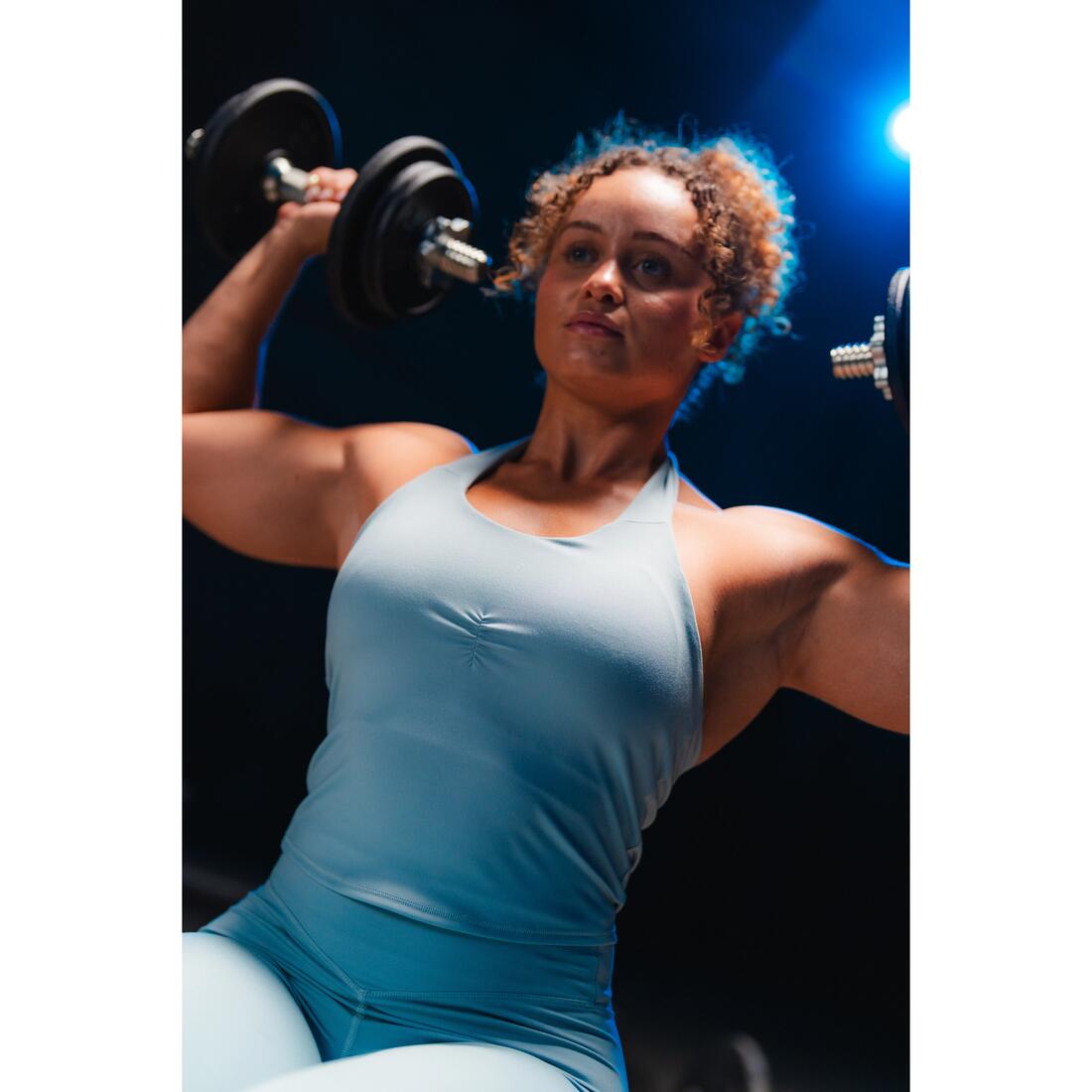 Legging de musculation froncé femme