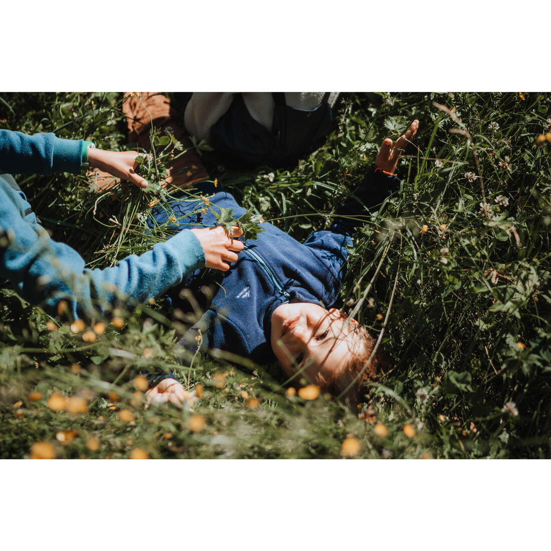 Polaire de randonnée enfant 2-6 ans, MH100 demi zip
