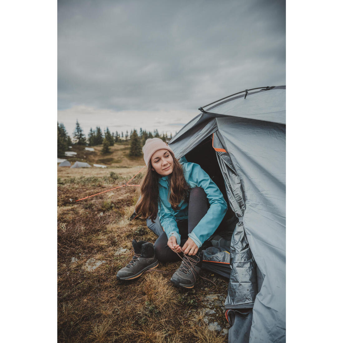 Legging sous-vêtement en laine mérinos de trek montagne Femme - MT500
