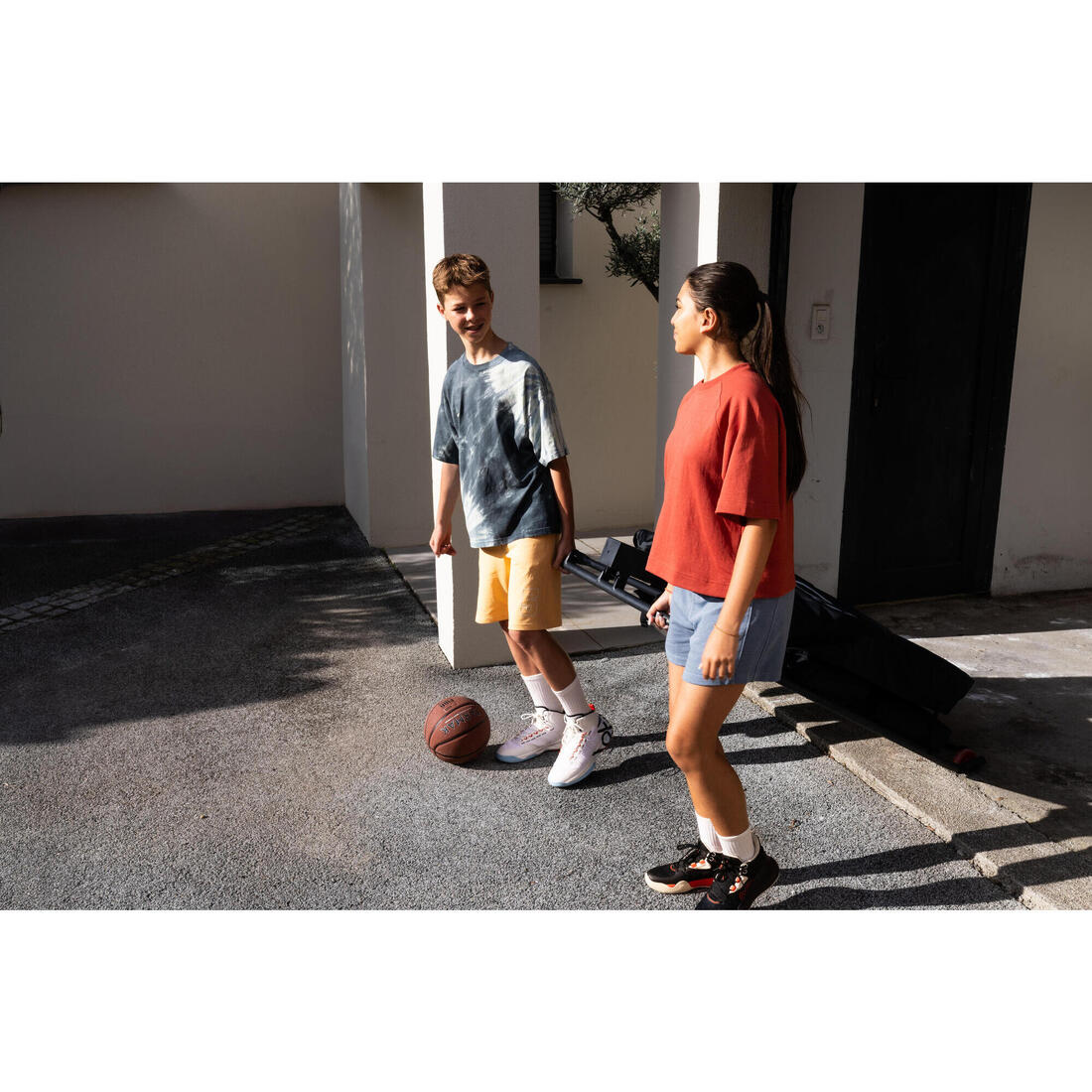 Panier de basket pliable sur roue réglable de 2,40m à 3,05m - B100 Easy Box