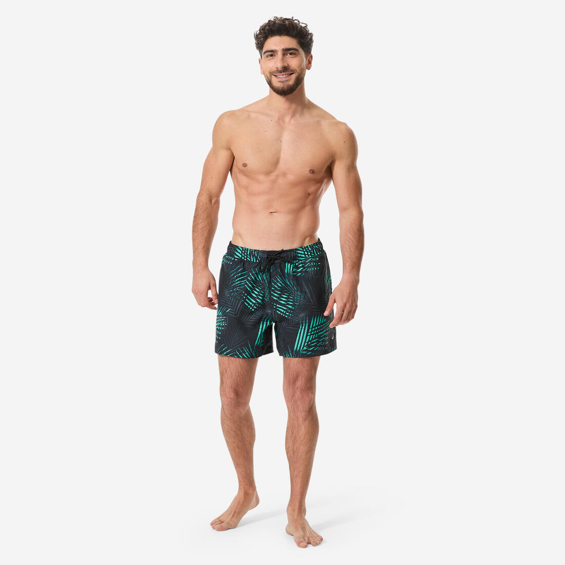 Boardshort surf short de bain court 15" homme, 100 Palmito