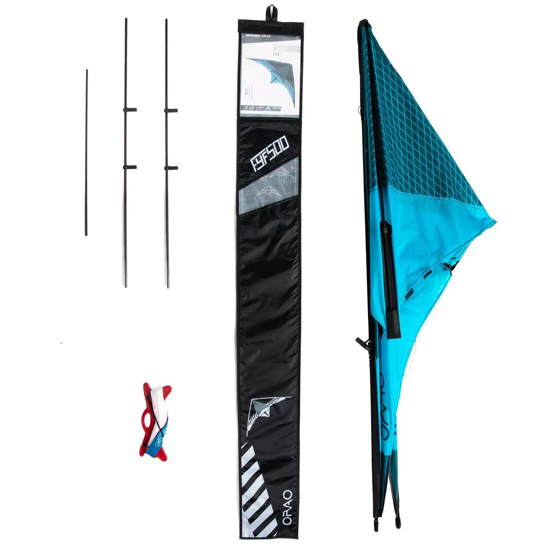 Cerf-volant pilotable polyvalent en carbon, FYF 500