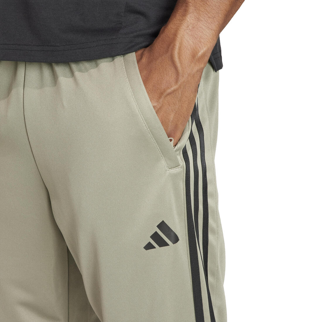 PANTALON JOGGING DE FITNESS CARDIO ADIDAS HOMME GRIS ARGENT