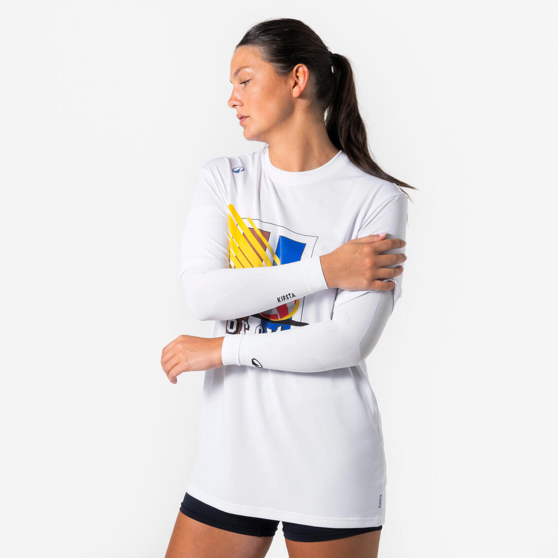 MANCHONS DE VOLLEY-BALL VAP500 BLANCS