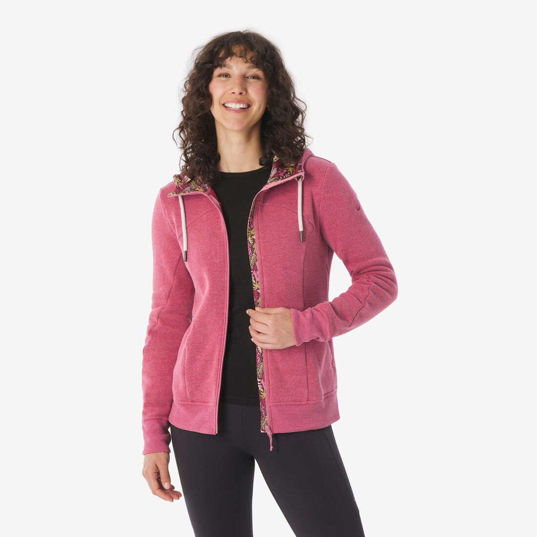 Sweatshirt de randonnée respirant femme, NH500