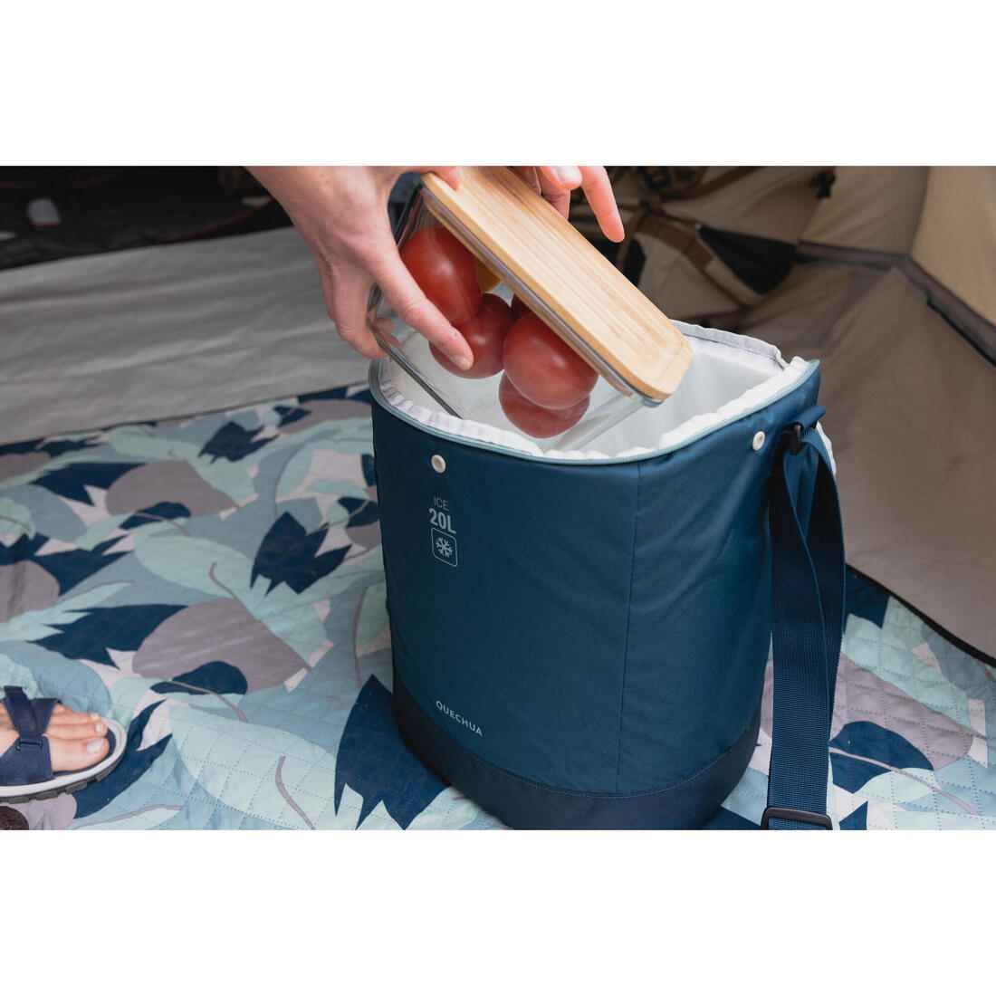 Glacière 100 souple 20 litres, isotherme et compacte pour le camping