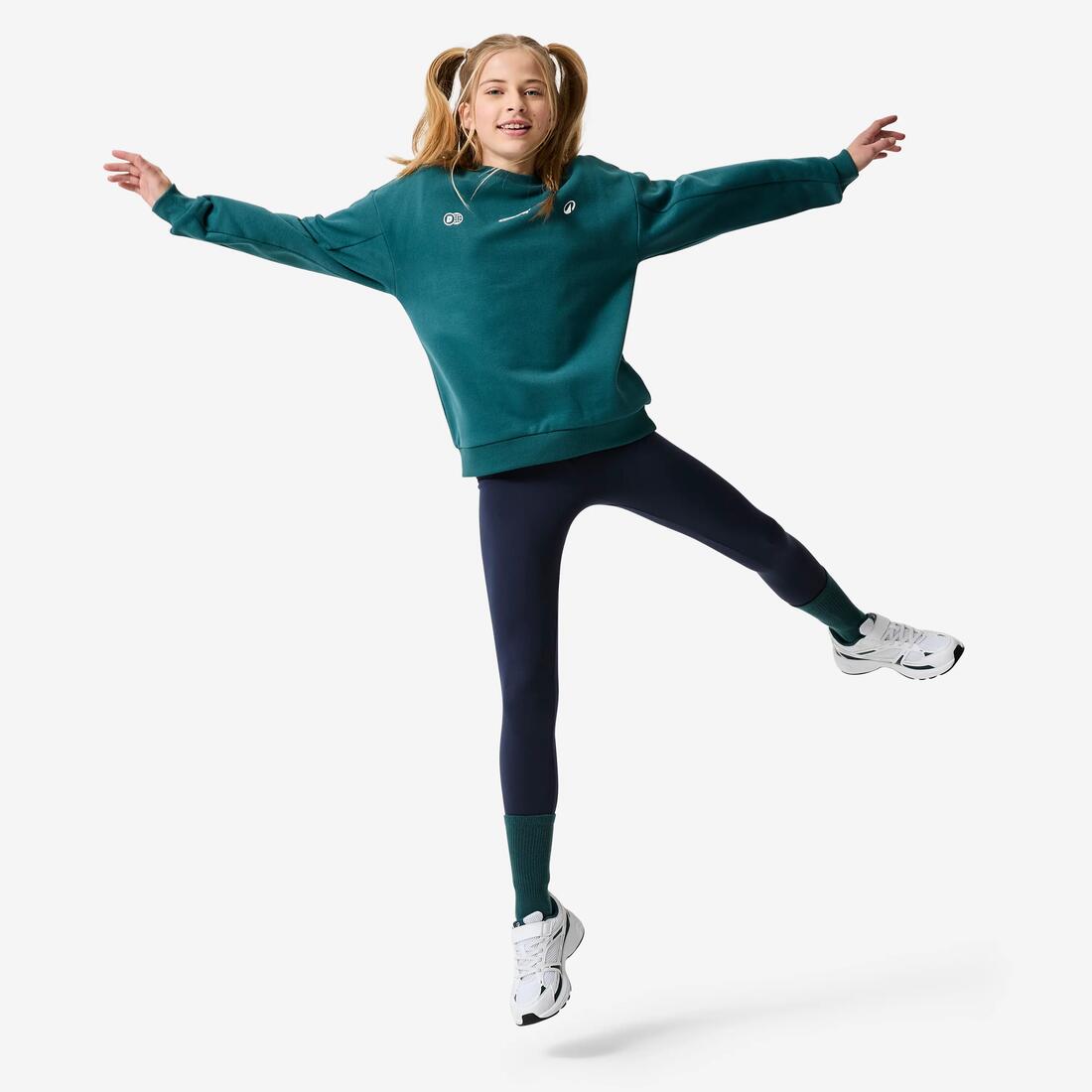 Sweat col rond imprimé en molleton chaud enfant