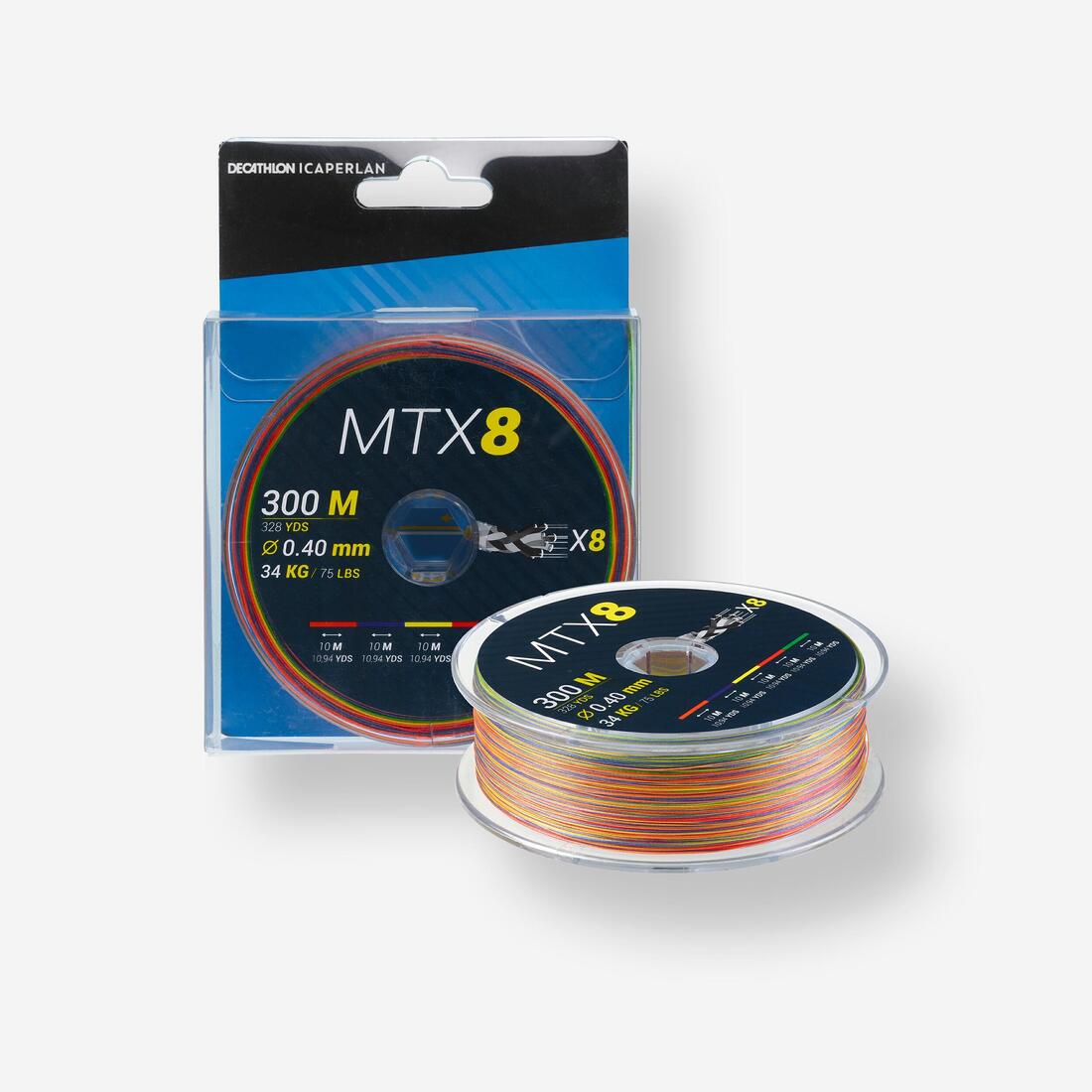 Tresse EXOTIQUE 8 brins MTX8 MULTICOLORE 300M 40/100 en mer