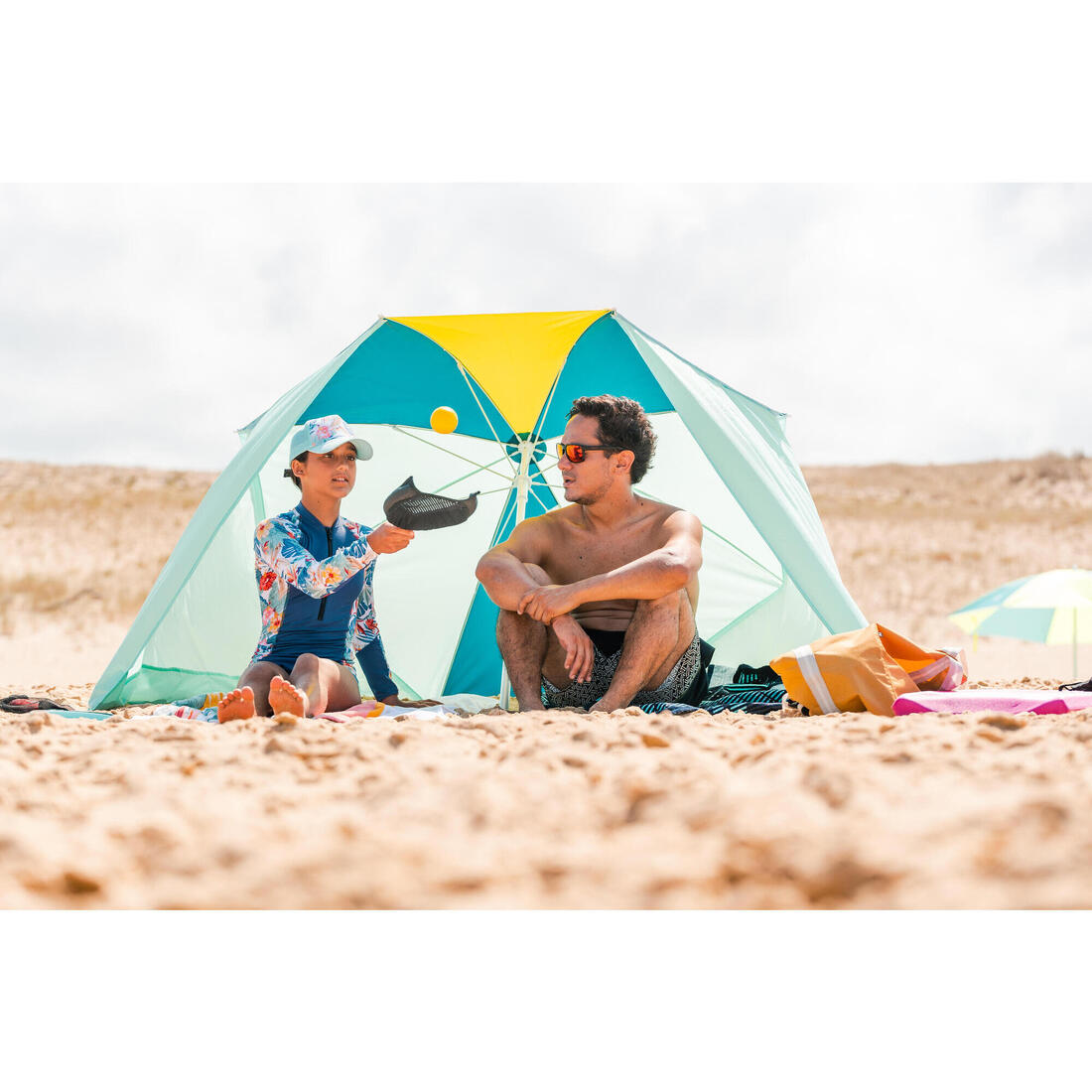 Kit 3 jeux en 1 : Disques volants / sport de raquettes / attrape balle.