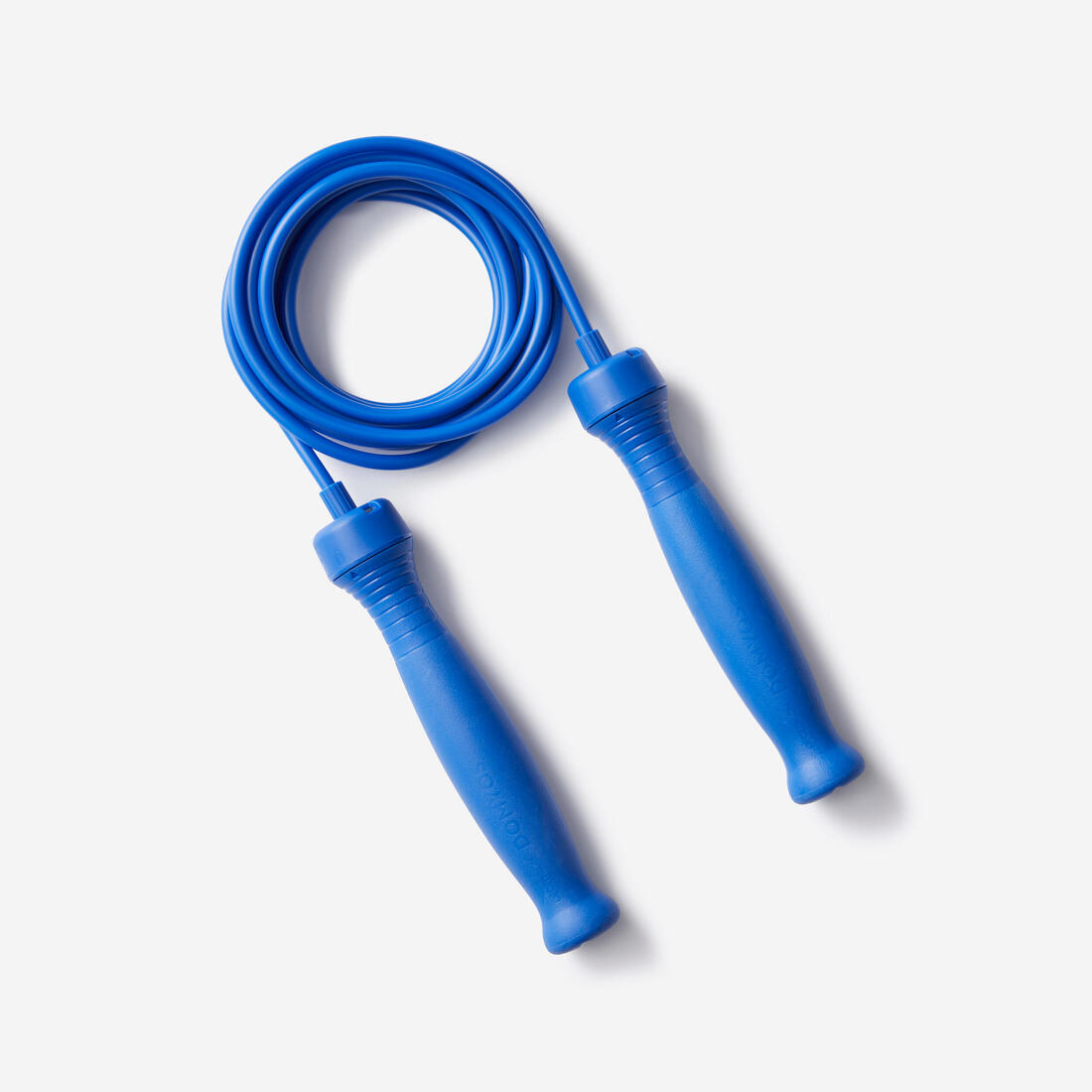 Corde à sauter avec poignées en gomme - Longueur ajustable 3m - Bleu foncé