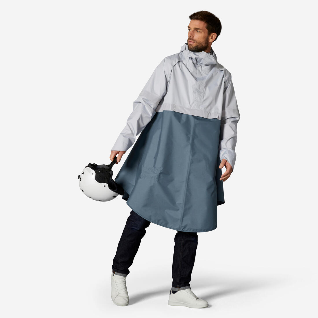 Poncho pluie vélo ville, visibilité de nuit, 540