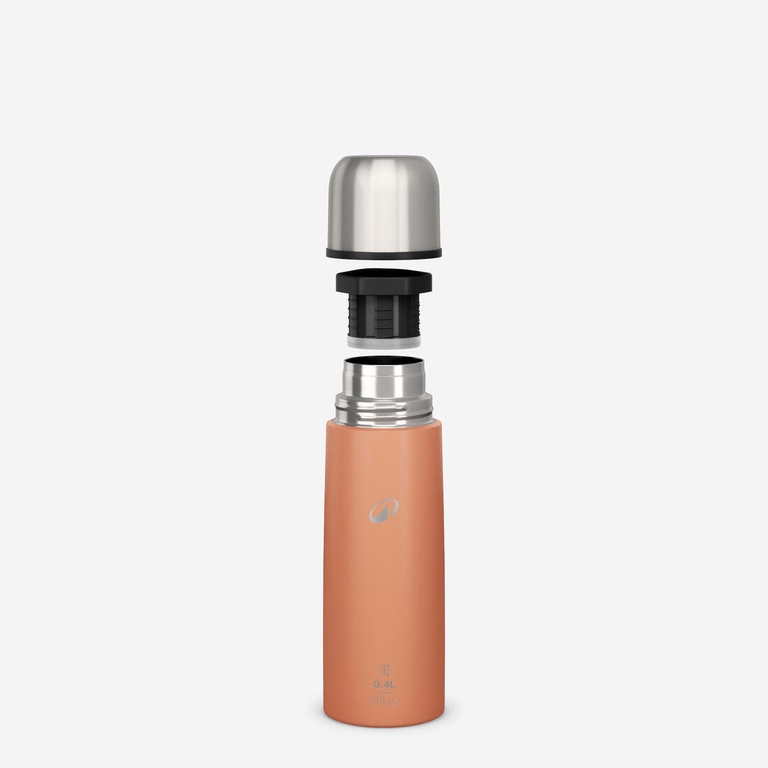 Bouteille isotherme inox 0,4L avec gobelet pour la randonnée