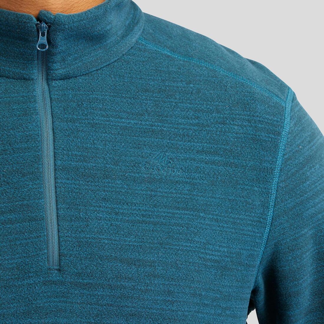 Polaire de randonnée montagne homme, MH100 demi zip