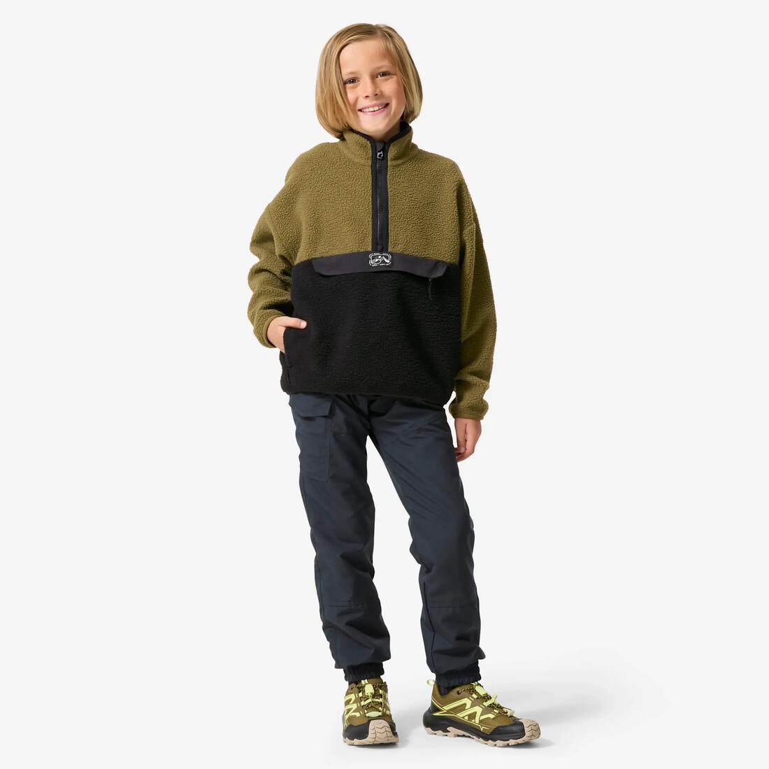 Polaire sherpa demi zip enfant 7-15 ans, NH500
