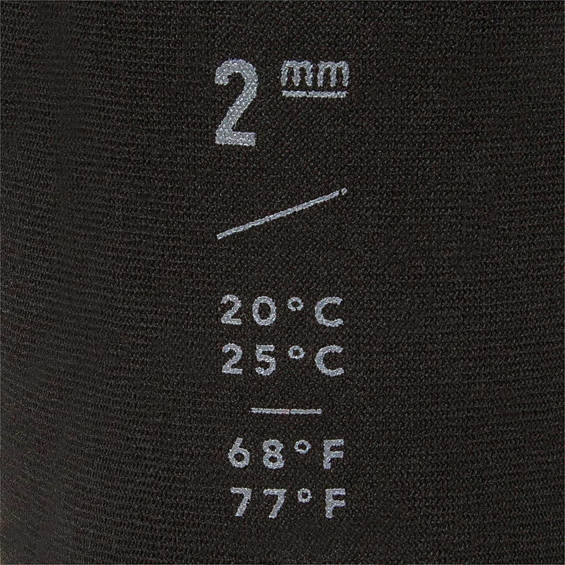 Chaussette surf bodyboard 100 néoprène 2mm noir