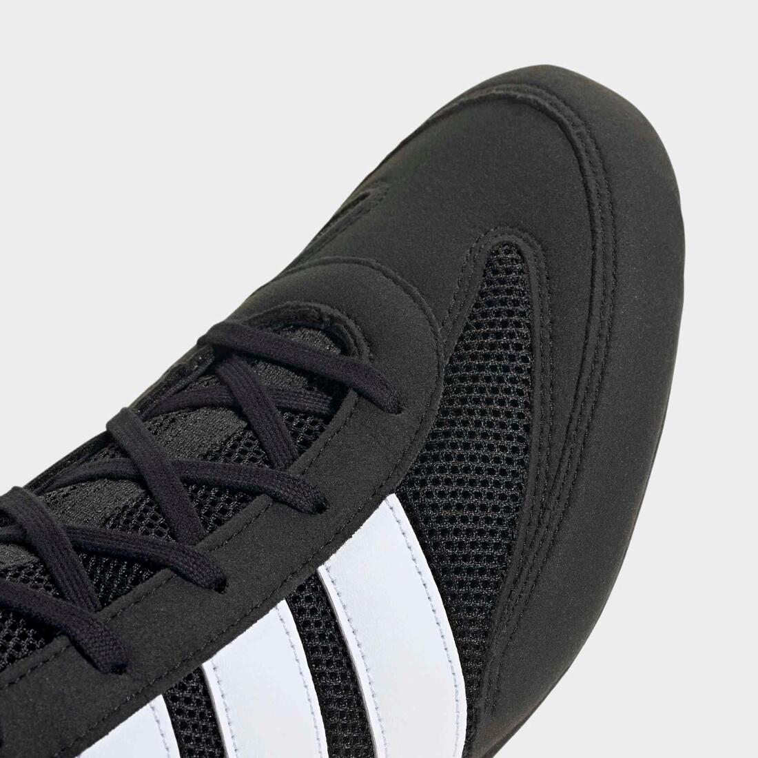 Chaussure montante de boxe, Boxe Hog Classic Adidas noir
