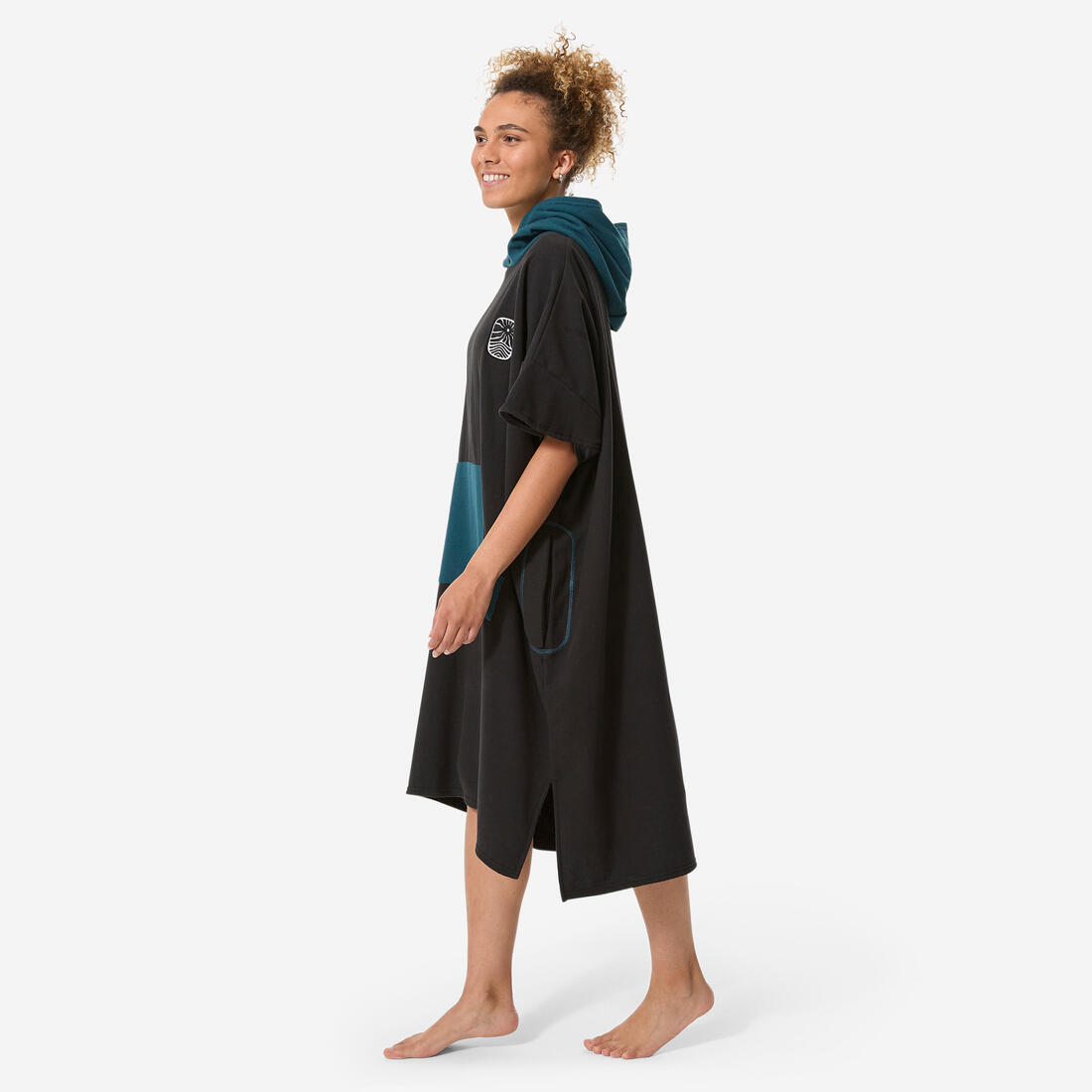 Poncho surf Adulte - 500 sable