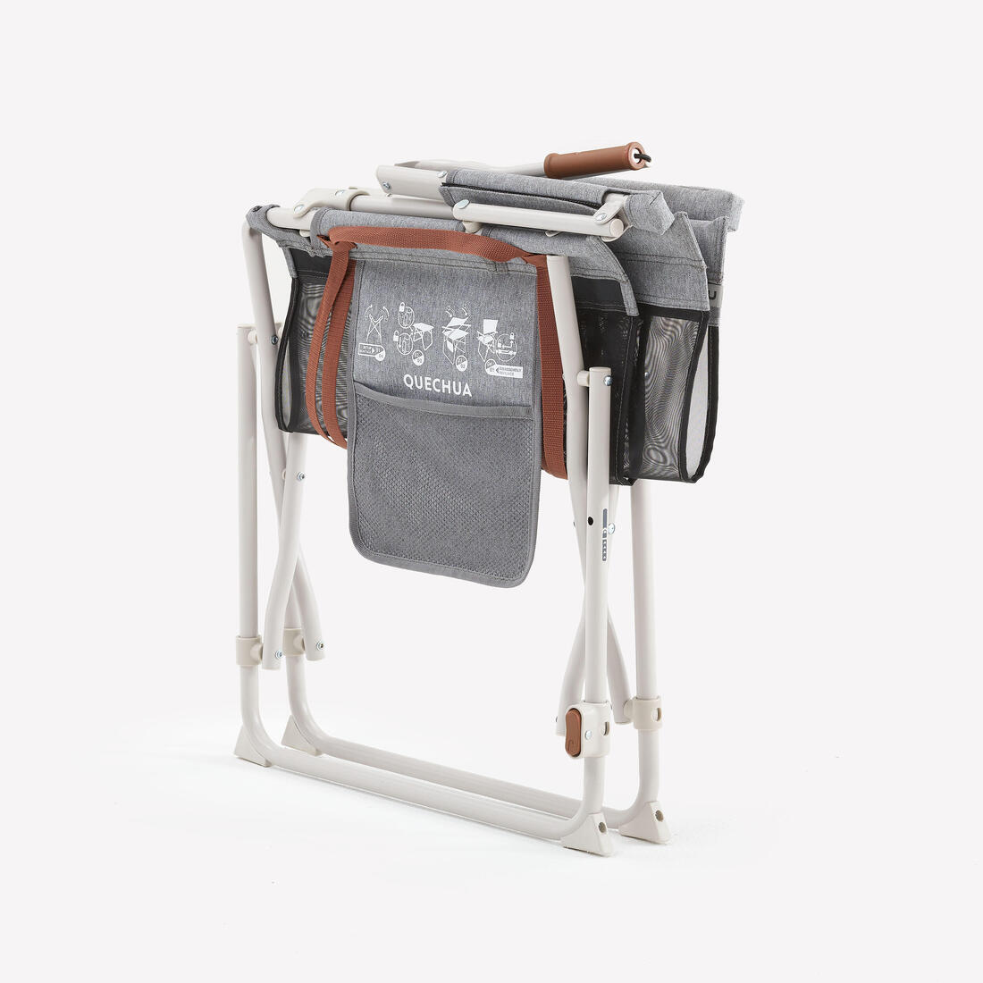 Chaise de camping pliante avec accoudoir