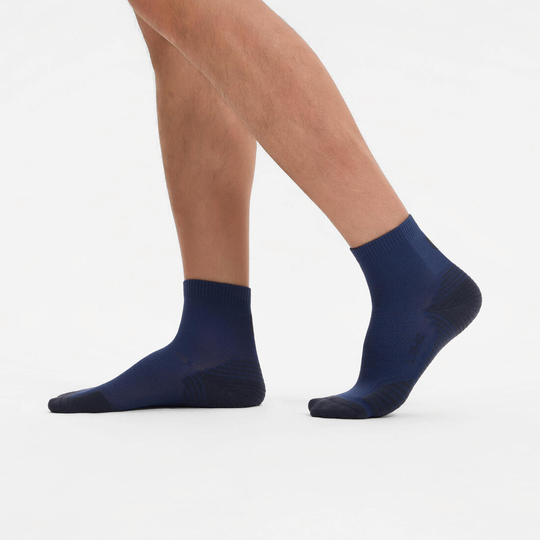 LOT de 2 PAIRES de CHAUSSETTES DE RUNNING RUN500 EPAISSES MID
