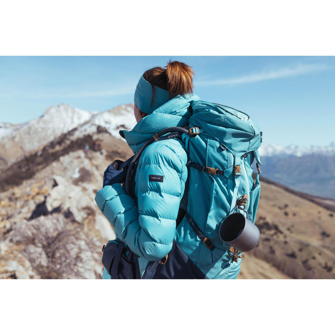 Doudoune à capuche en duvet de trek montagne - MT500 -10 °C - Femme