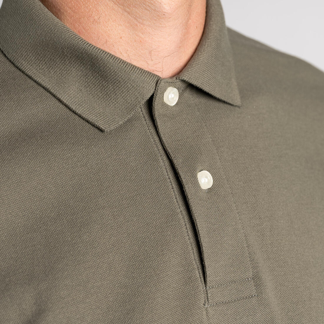 Polo golf manches longues Homme - MW500 bleu marine